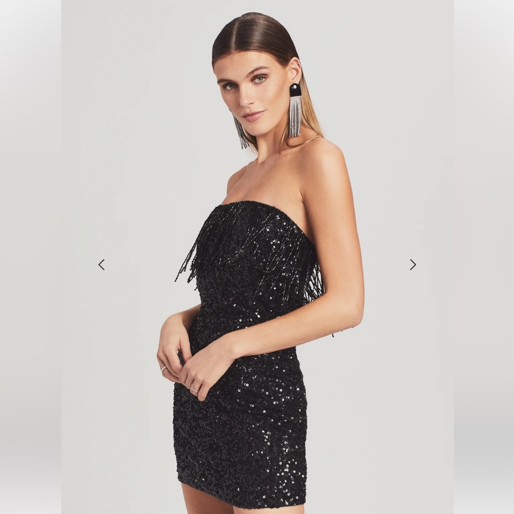 Retrofete Cassandra Fringe Mini Dress